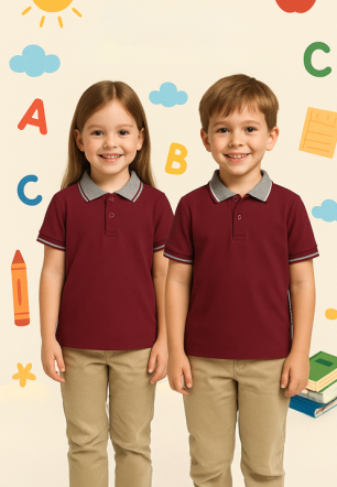 Çocuk Polo Yaka Kısa Kol