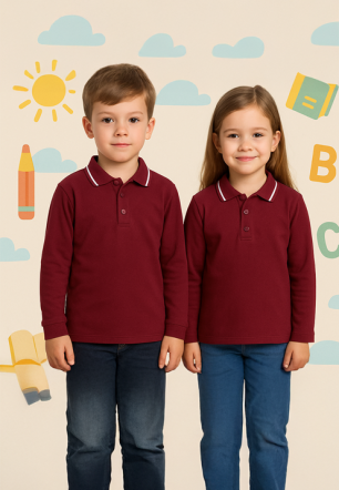 Çocuk Polo Yaka Uzun Kol